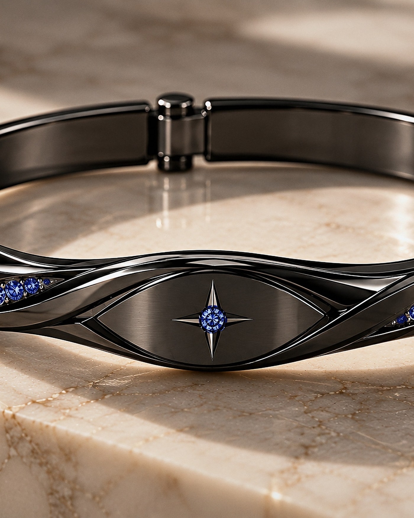 The Line set with sapphires