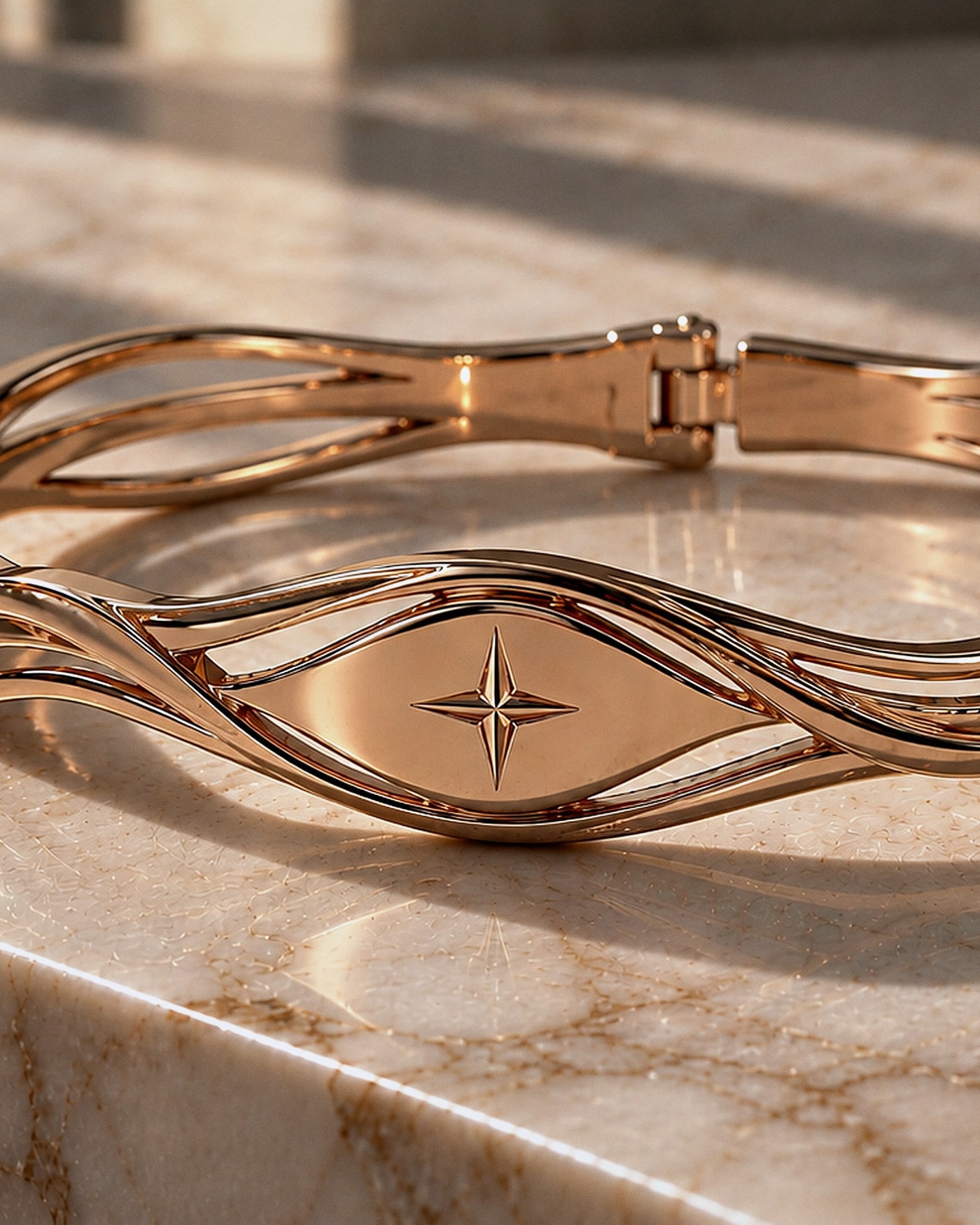 The Wave in rose gold
